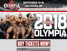 Tablet Screenshot of mrolympia.com